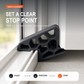 💥LAST DAY BUY 1 GET 1 FREE🥳Secure Track Door Stop – Absorbs impact, reduces slamming & protects rails. Compact locking design – fits sliding windows & balcony doors! 🛡️🔇