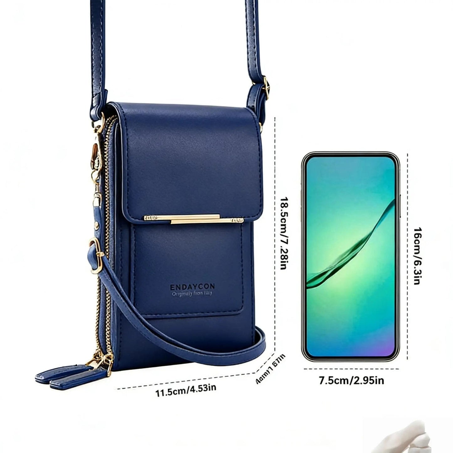 🥳2026 HOT SALE🥳💞50K+ SOLD! 👛📱Women‘s Touchscreen Crossbody Phone Wallet – Answer calls & text without opening. Fits phones up to 6.5″, water‑resistant & lightweight – hands‑free summer style! 🌸✨
