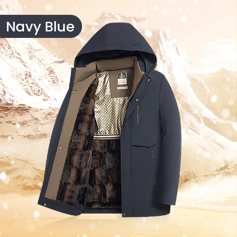 🧥 60% OFF HOT SALE! ✨ Men’s Thermal Hooded Parka Coat - Windproof & Water-Resistant Winter Jacket with Multiple Pockets for Extreme Cold ❄️🛡️