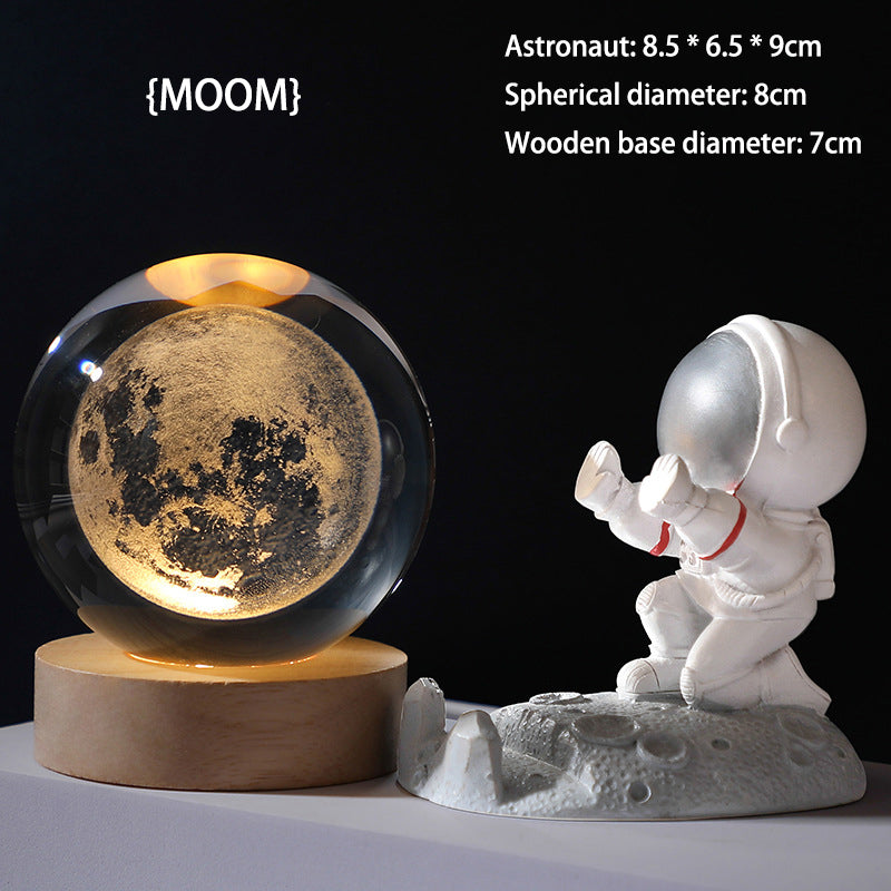 🌌 50% OFF NOW! ✨ 3D Galaxy Crystal Night Light – 16 Colors, Remote Control & USB Powered 🌙
