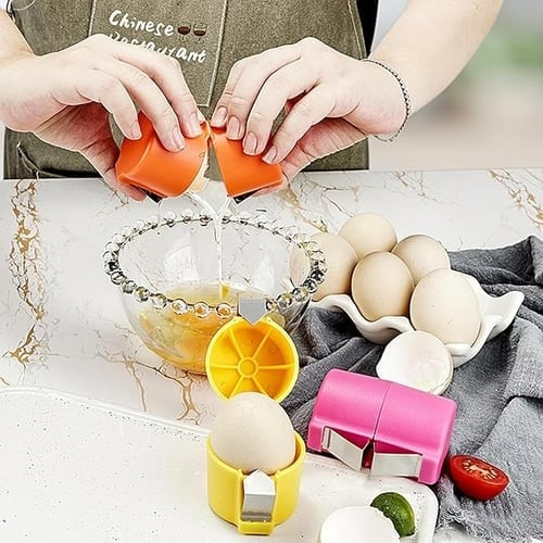 🔥Last Day Buy 1 Get 1 Free🥚Crack And Separate Eggs With Less Mess - Handy 2-in-1 Egg Tool🍳