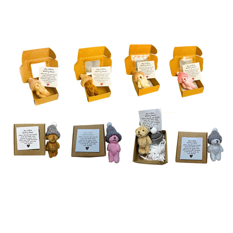🎁Handmade Mini Plush Teddy Bear in Box🧸