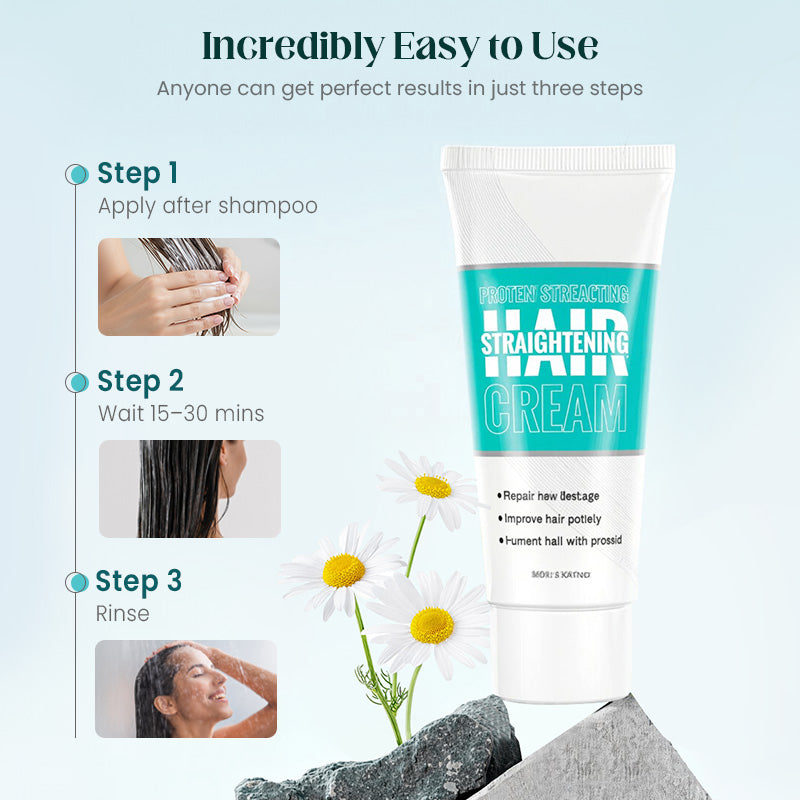 ✨Last Day Save 55%✨ Silk & Keratin Hair Straightening Cream