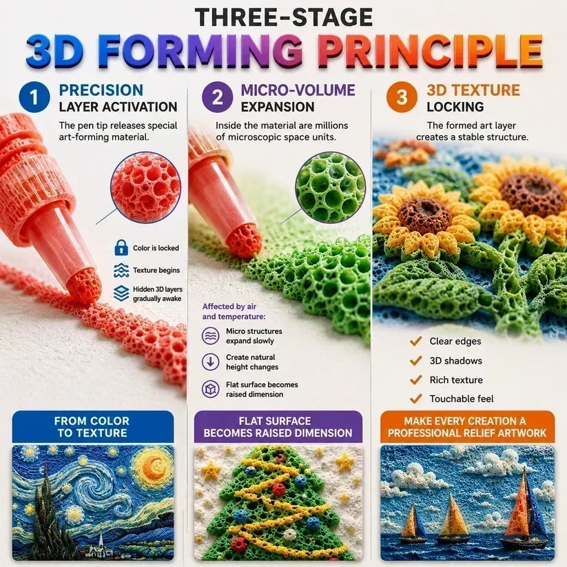 ❄️🎁Christmas Promotion✨ BUY 1 GET 1 FREE !  🔮Magic Pen – Draw 3D with one stroke!🎄 DIY Bubble Popcorn Drawing Pens 🔥