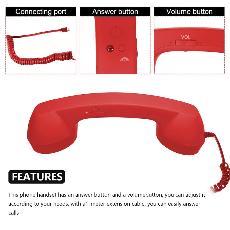 💥Christmas Sale 50% OFF📞Vintage Retro Telephone Handset ✨The most unique Christmas gift! Perfect for music lovers🎄