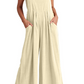 💝Women's sleeveless wide leg jumpsuit with pockets