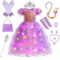 Mermaid-themed children's light-up party dress set