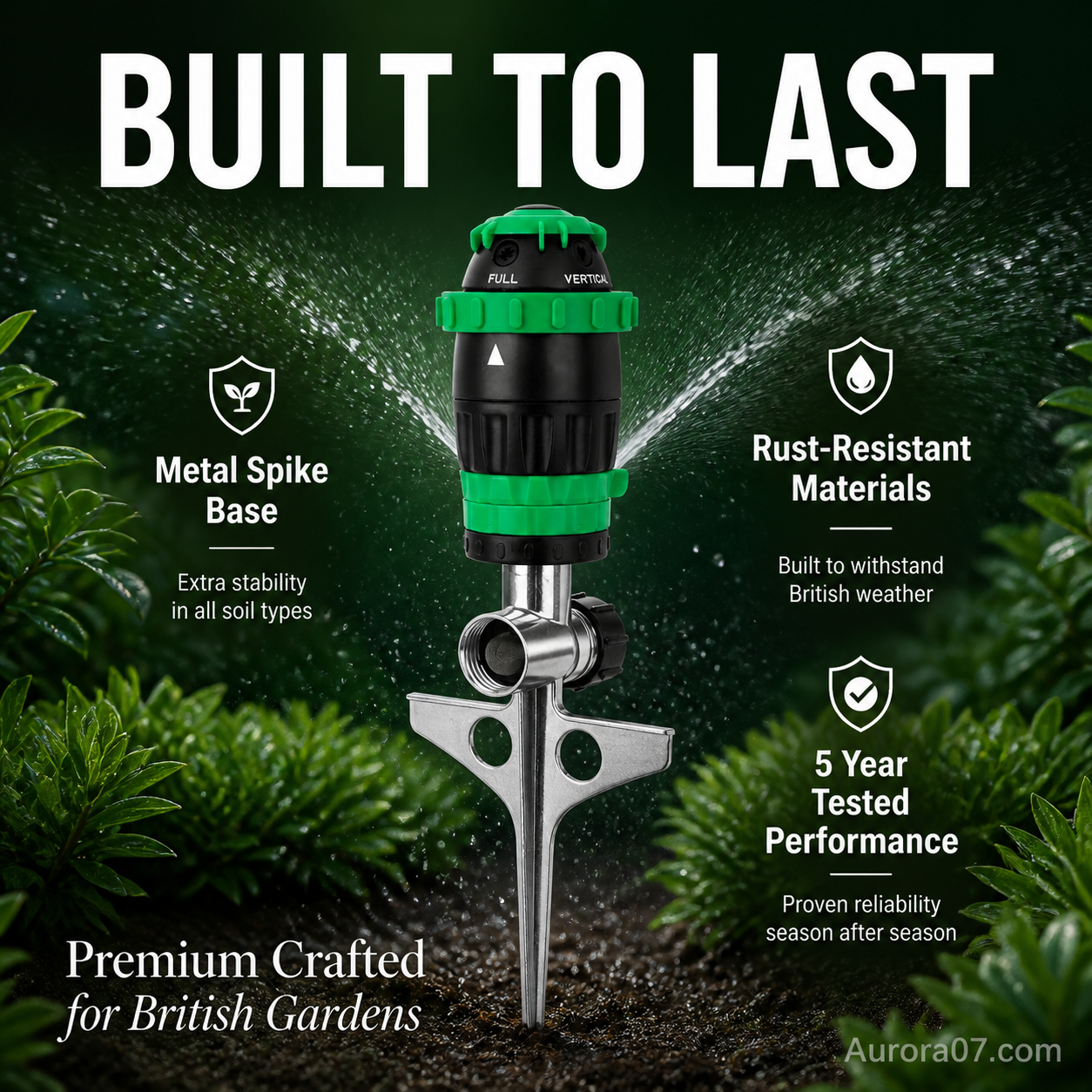 🎁 Hot Sale 50% OFF 🔥Stainless Steel Rotary Irrigation Tripod Telescopic Support Sprinkler