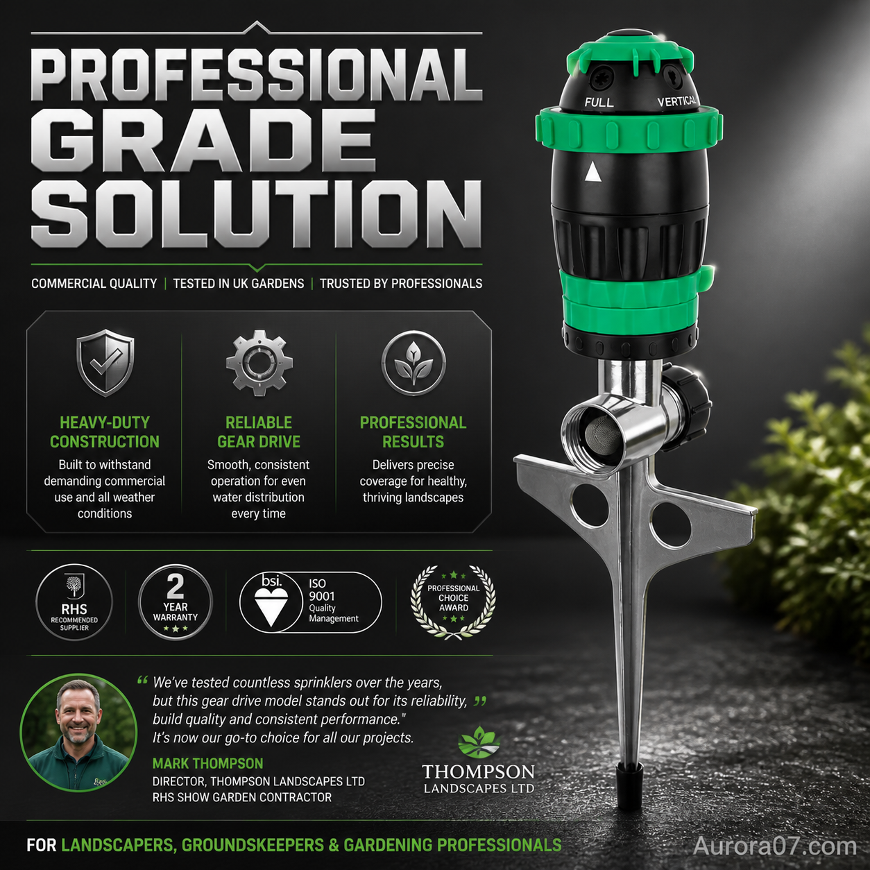 🎁 Hot Sale 50% OFF 🔥Stainless Steel Rotary Irrigation Tripod Telescopic Support Sprinkler