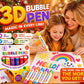 ❄️🎁Christmas Promotion✨ BUY 1 GET 1 FREE !  🔮Magic Pen – Draw 3D with one stroke!🎄 DIY Bubble Popcorn Drawing Pens 🔥