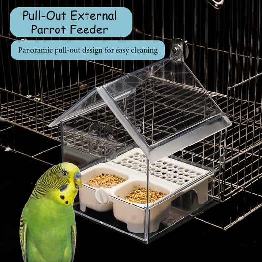 🔥HOT SALE(50% OFF)🔥Pull-Out External Parrot Feeder