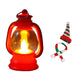 Mini Snowman Lantern with Hats and Scarves