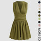 👗 LIMITED-TIME 50% OFF! 💐Women's Sleeveless V-Neck Ruched Waist Romper🏖️