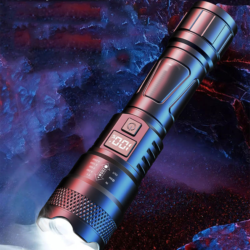 🔥LED Strong Light Retractable Flashlight
