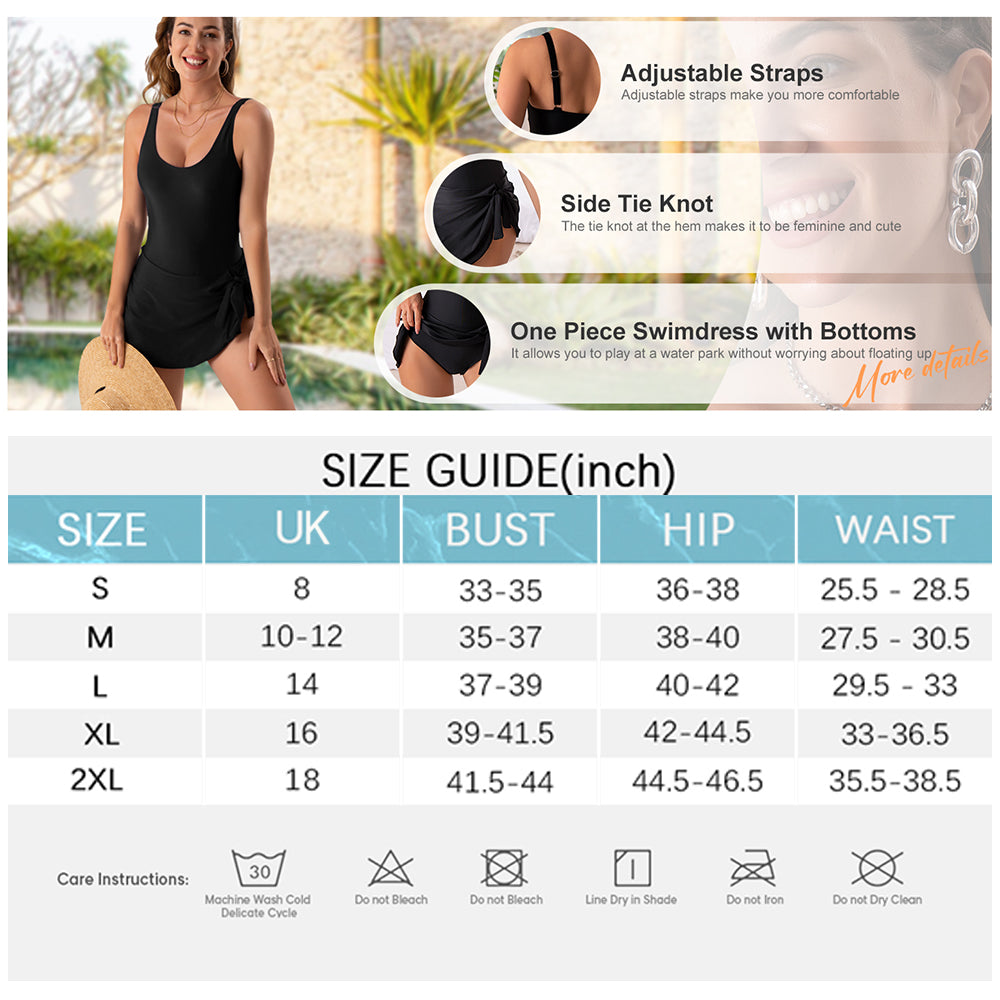 ✨Last Day Special Price £15.99!!💥-👙Women's Tummy Control Slim Fit Plus Size One Piece Swimsuit