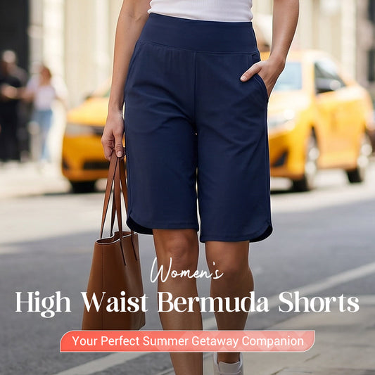 🔥Women's High-Waist Yoga Shorts with Pockets