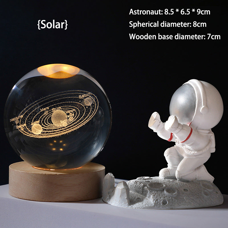 🌌 50% OFF NOW! ✨ 3D Galaxy Crystal Night Light – 16 Colors, Remote Control & USB Powered 🌙