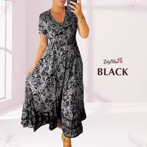 💃Hot Sale 49% OFF🔥 Floral Print V-neck Dress