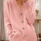 🍂Autumn New Arrivals🌸Women's Casual Autumn Plain Yarn Buttoned Cardigan