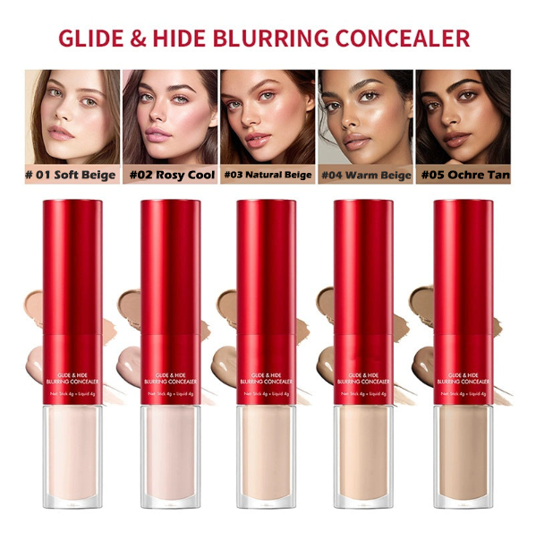 💜LAST DAY - BUY 1 GET 1 FREE💜Dual-Ended Long-Lasting Lightweight Concealer