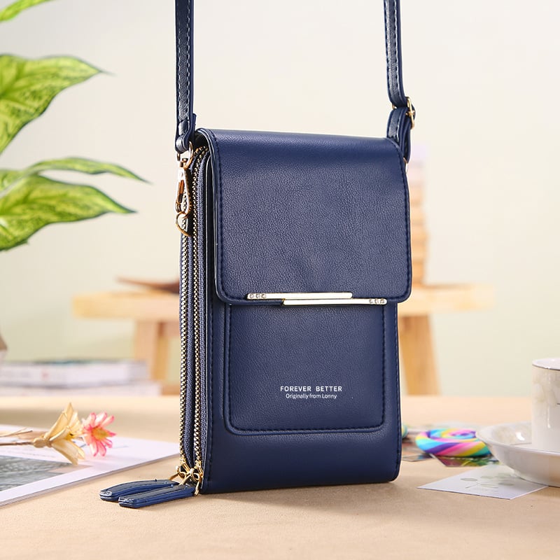 🥳2026 HOT SALE🥳💞50K+ SOLD! 👛📱Women‘s Touchscreen Crossbody Phone Wallet – Answer calls & text without opening. Fits phones up to 6.5″, water‑resistant & lightweight – hands‑free summer style! 🌸✨