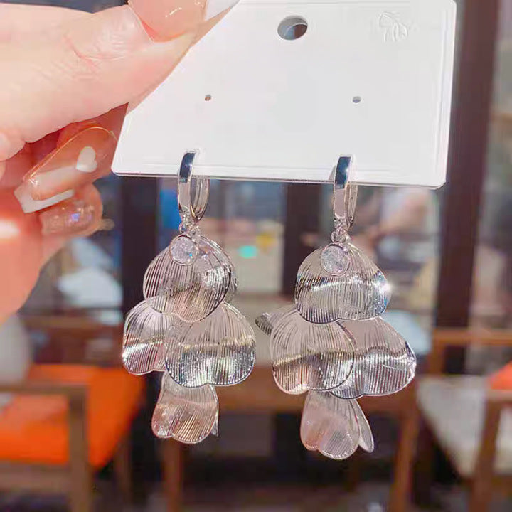 🍀Women’s Layered Leaf Hoop Dangle Earrings✨