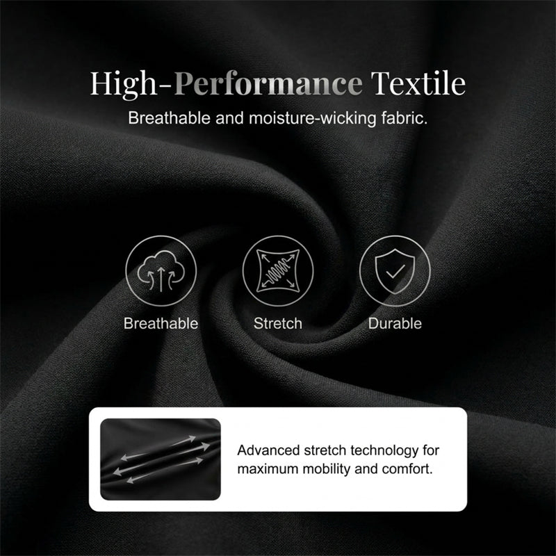 High-Waist Zipper-Pocket Pants – Tummy Control & Breathable Stretch