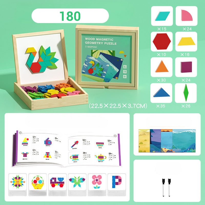 Creative Magnetic Geometric Puzzle Blocks Set