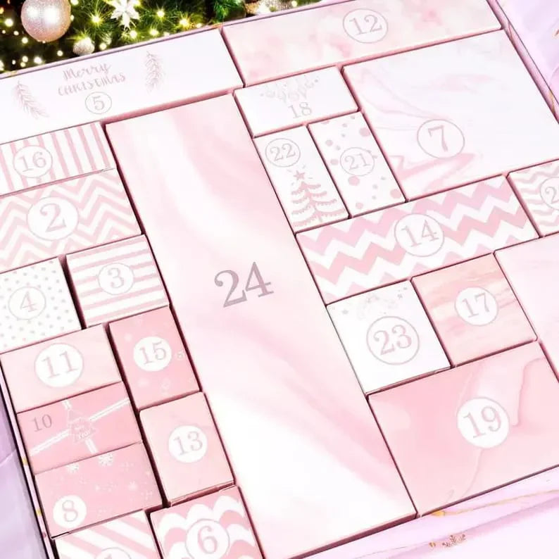 💝Best Gift💝24 Days of Surprises — Pink Marble Advent Calendar 2025