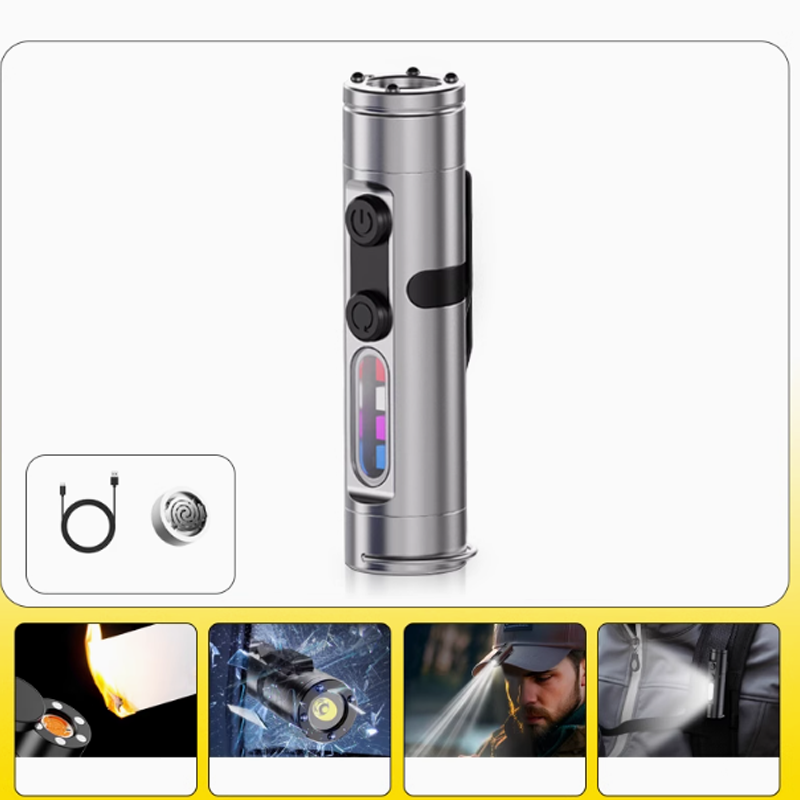 Rechargeable & Magnetic Mini Keychain Flashlight