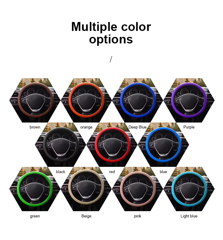 🎁 Hot Sale 50% OFF 🔥All-Season Silicone Car Steering Wheel Cover