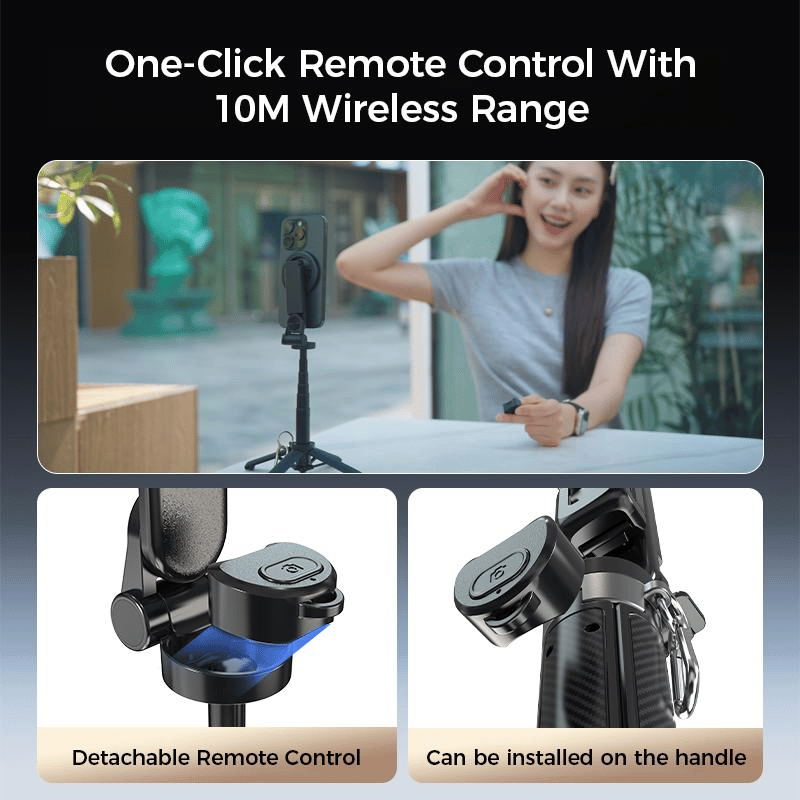 🔥Last Day Sale 49% OFF🌟4-in-1 Multifunctional 360° Rotation Magnetic Selfie Stick