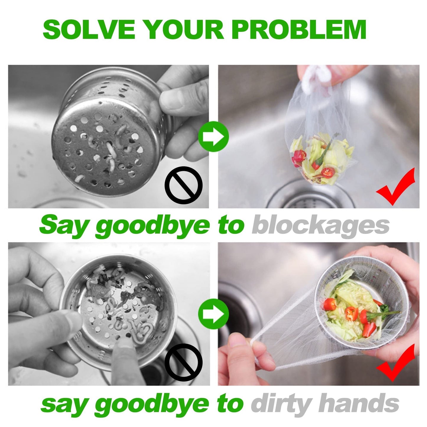 🍃Disposable Mesh Sink Strainer Bags