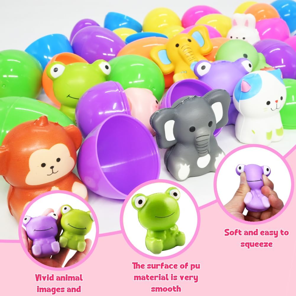 🔥Last Day Special Price ￡13.99!!⚡50K+ SOLD🎁12/24PCS Easter Eggs Prefilled Slow Rising Squishy Toys