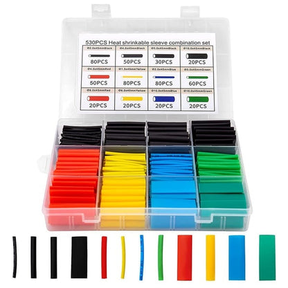 🔥 580-Piece Heat Shrink Tube Kit | 2026 Upgrade Trial 36% OFF | Assorted Sizes & Colors for Wiring & DIY | Professional Cable Protection & Insulation Set 🚀✨