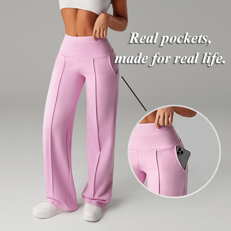 👖50% OFF! 👚 Women‘s Straight Leg Pants – Loose Fit, Plain Design & Comfortable Everyday Wear 👩