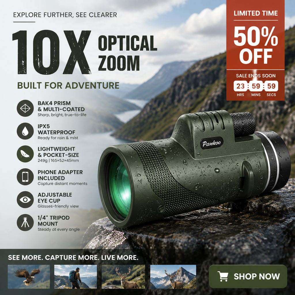 Monocular – 10x magnification