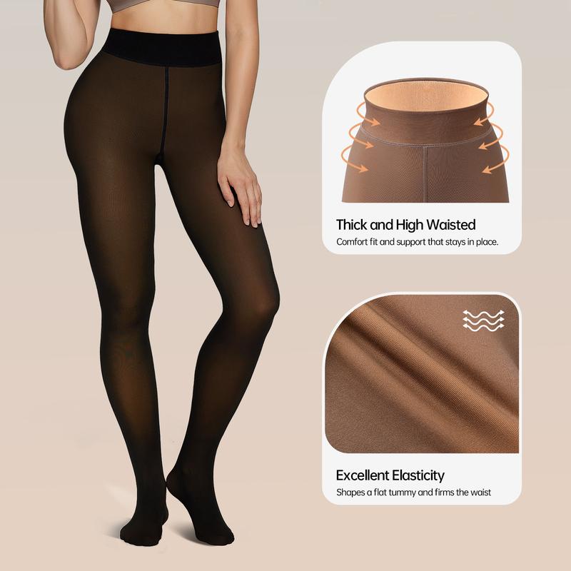 💥No price increase for adding velvet🔥Magic fleece-lined sheer leggings