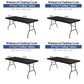 ✨ Sleek Look, Zero Creases – Reusable Spandex Table Cover for Dining & Garden