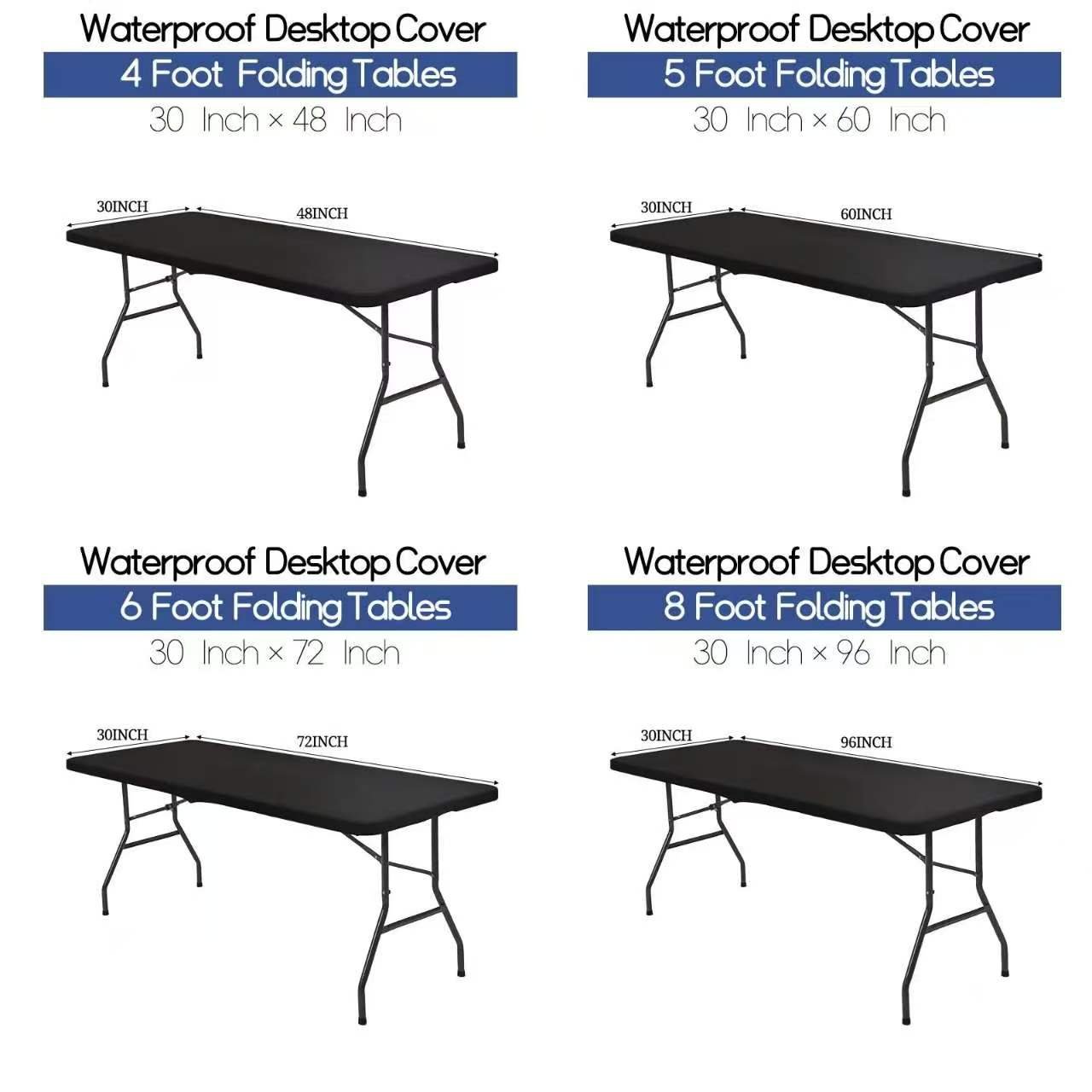 ✨ Sleek Look, Zero Creases – Reusable Spandex Table Cover for Dining & Garden