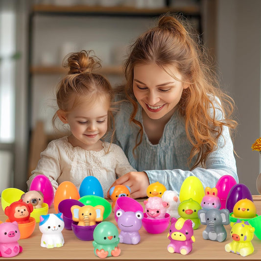 🔥Last Day Special Price ￡13.99!!⚡50K+ SOLD🎁12/24PCS Easter Eggs Prefilled Slow Rising Squishy Toys