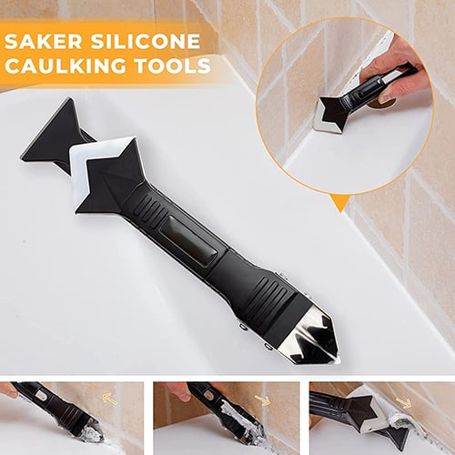 🔧 BUY 2 GET 1 FREE! ✨ 3-in-1 Ultimate Caulking Tool - Professional Sealant Finishing Kit for Perfect Smooth Joints Every Time 🛠️✨