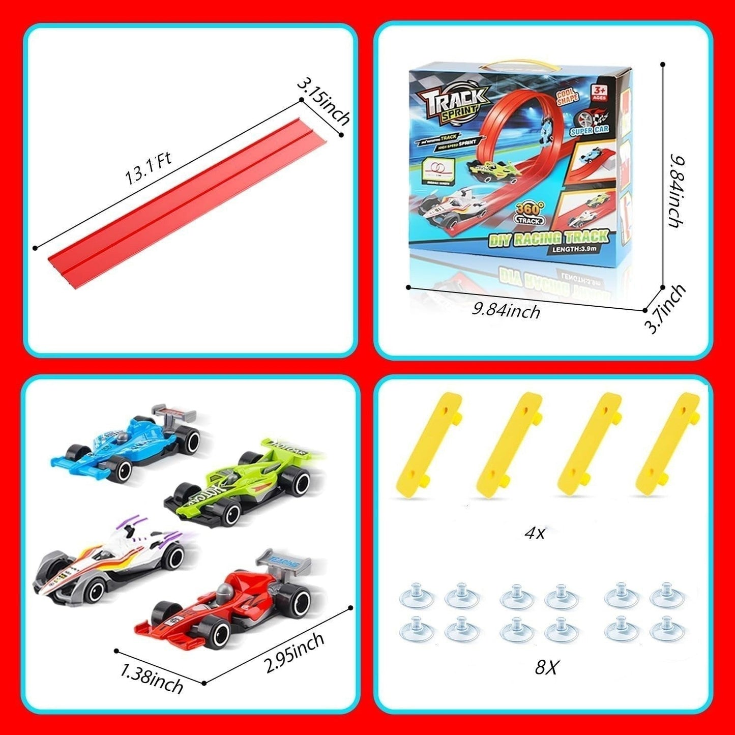 🎁Early Christmas Hot Sale 50% OFF🎅DIY Flexible Racing Track Toy
