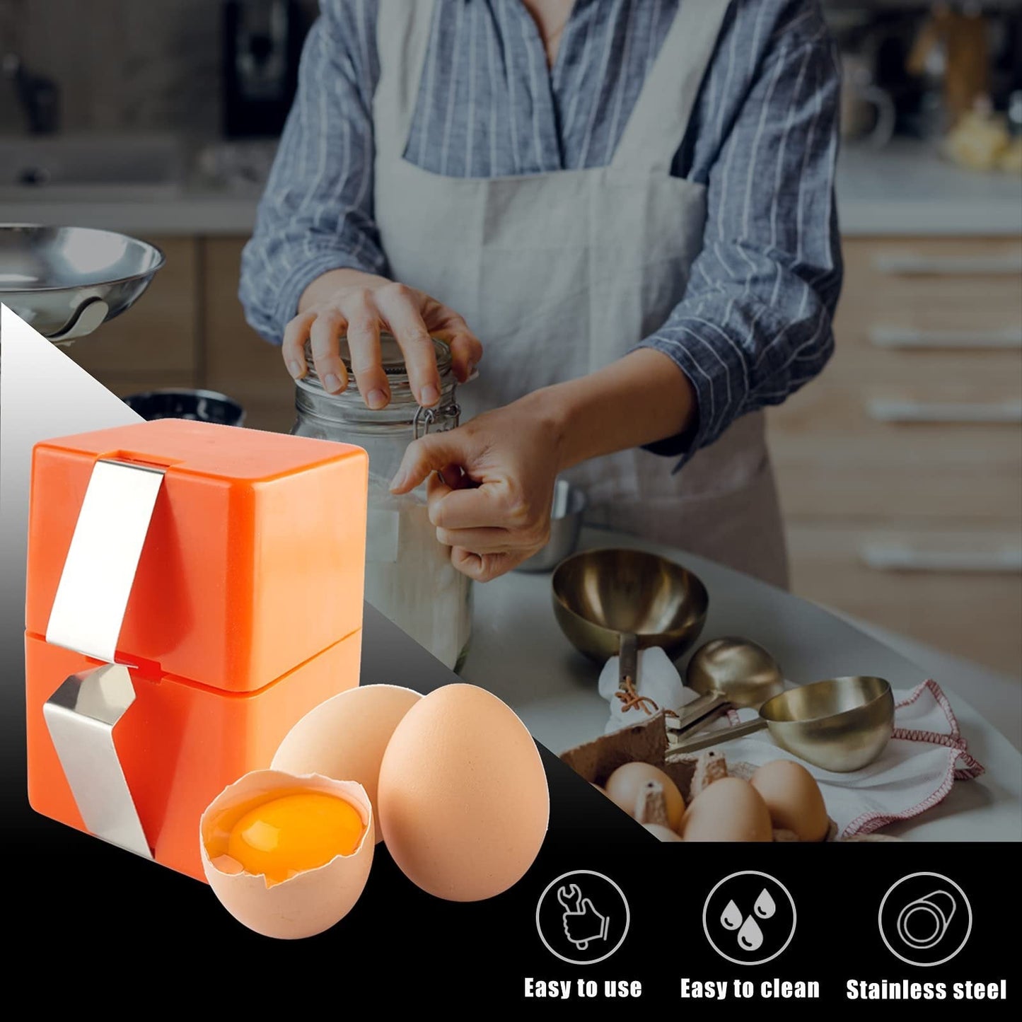 🔥🔥🔥Limited-time 😮‍💨 🍳 Quick Egg Cracker Tool – Open Hundreds Of Eggs Faster & Cleaner 🔥
