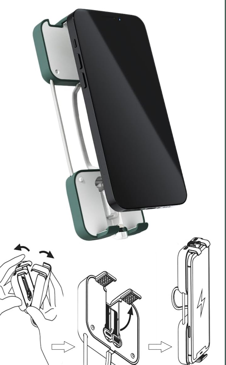 🔥2025 New products🌸 Portable Wireless Charging Treasure Mobile Phone Holder