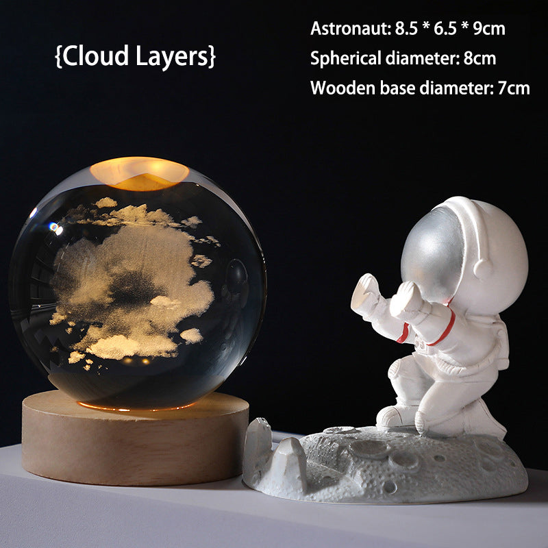 🌌 50% OFF NOW! ✨ 3D Galaxy Crystal Night Light – 16 Colors, Remote Control & USB Powered 🌙