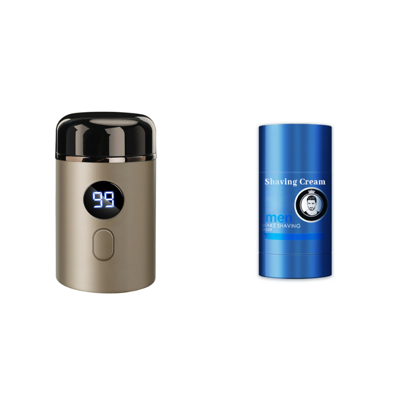 Men’s Powerful Mini Electric Shaver with Digital Display