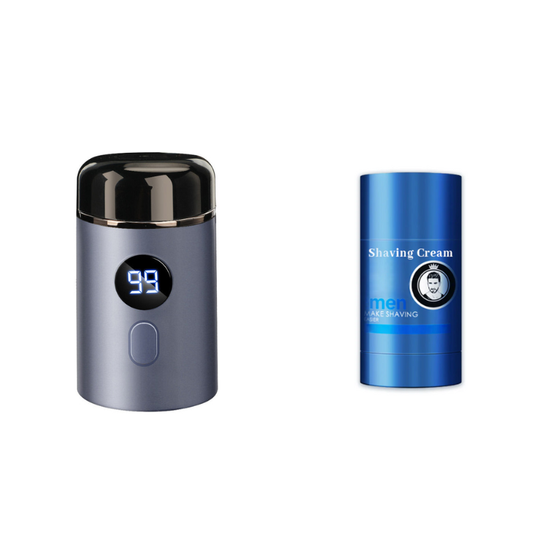 Men’s Powerful Mini Electric Shaver with Digital Display