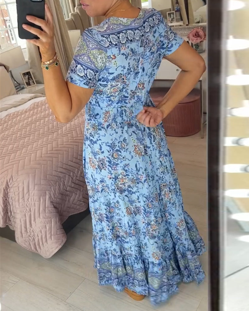 💃Hot Sale 49% OFF🔥 Floral Print V-neck Dress