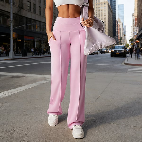 👖50% OFF! 👚 Women‘s Straight Leg Pants – Loose Fit, Plain Design & Comfortable Everyday Wear 👩